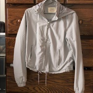 Light gray bomber jacket